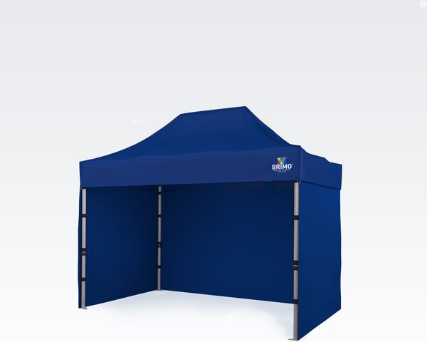 BRIMO Profi Zahradní Stan 2x3m ALU EXCLUSIVE (3 stěny) - s 3 stěnami - Modrá E. Alu