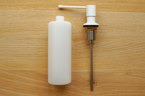 Gamma Top, dávkovač saponátu pro kuchyňský dřez 400ml, bílá, GMA-DOZL-WH