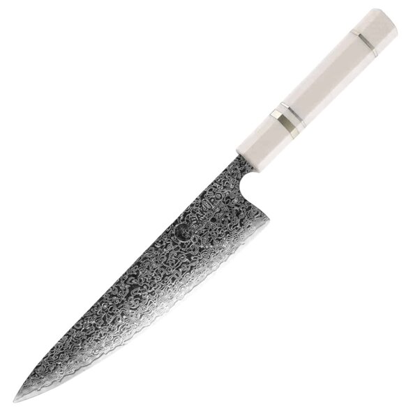 Šéfkuchařský nůž z damaškové oceli Ivory SaKuRo 20,8 cm