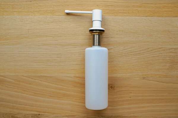 Gamma Top, dávkovač saponátu pro kuchyňský dřez 400ml, bílá, GMA-DOZL-WH