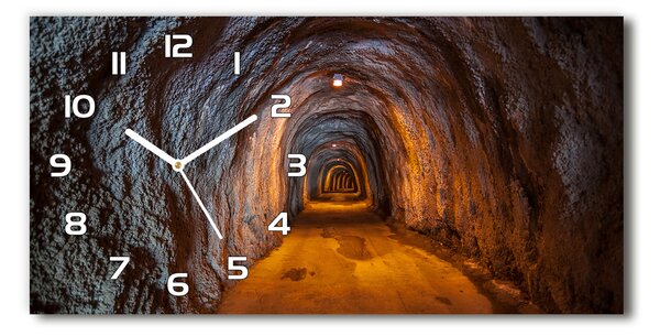 Skleněné hodiny na stěnu Podzemní tunel pl_zsp_60x30_f_85978893