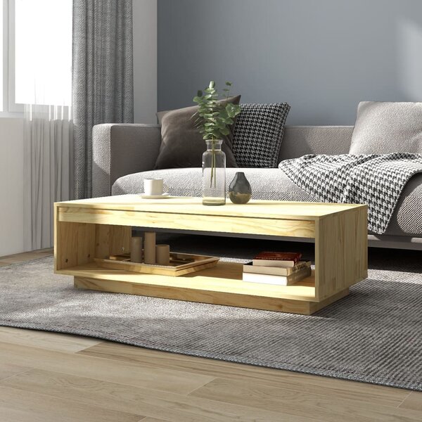 Konferenční stolek 110 x 50 x 33,5 cm masivní borové dřevo