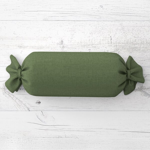 Biante Polštář válec bonbon Rongo RG-081 Tmavý olivově zelený 15x40 cm