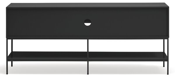 Černý TV stolek Teulat Platt 175 x 45 cm