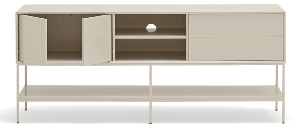 Krémový TV stolek Teulat Platt 175 x 45 cm