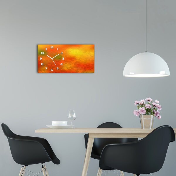 Skleněné hodiny na stěnu Abstrakce trojúhelníky pl_zsp_60x30_f_86895564