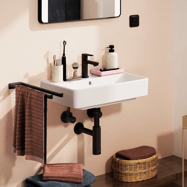 Hansgrohe Xanuia Q umyvadlo 55x37 cm obdélníkový klasický bílá lesk 61120450