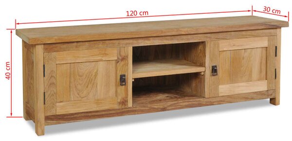 Televizní stolek BestBerg 244485 / 120 × 30 × 40 cm / dřevo