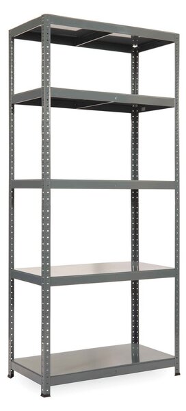 Policový regál 1+1 ZDARMA, 1800x900x400 mm, 5 polic, nosnost police 175 kg, RAL 7031