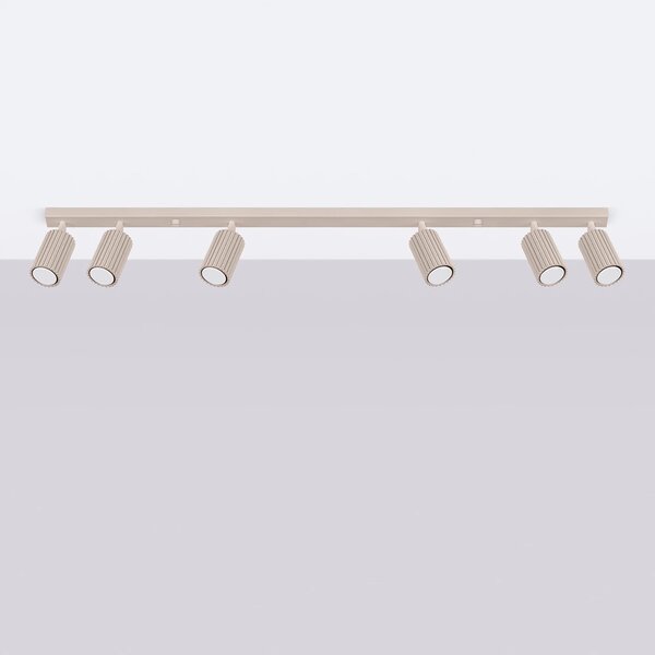 Sollux Lighting Karbon stropní světlo 6x10 W šedá SL.1766