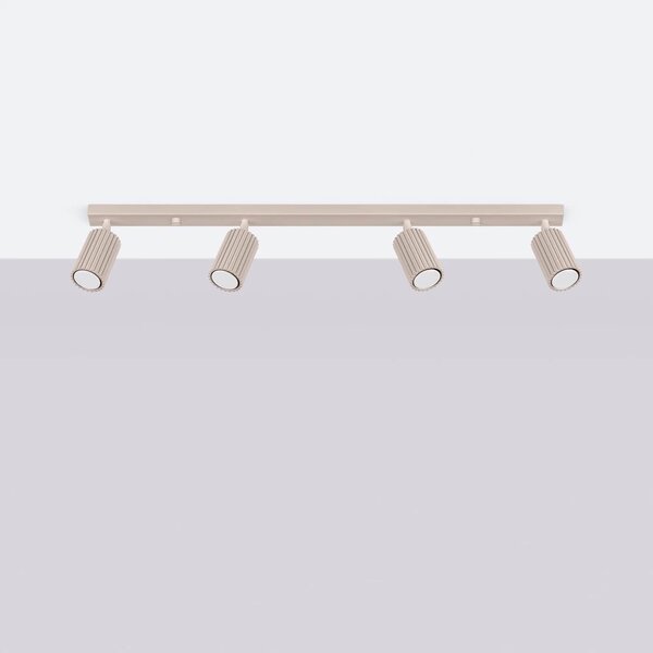 Sollux Lighting Karbon stropní světlo 4x10 W šedá SL.1765