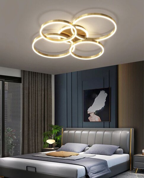Toolight Toolight, LED stropní svítidlo APP1057-C, zlatá, OSW-08884