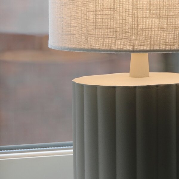 Stolní lampa Markslöjd, Can, Šedá, Obývací pokoj, Keramika