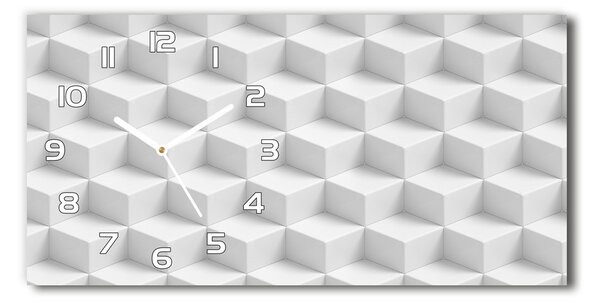 Skleněné hodiny na stěnu tiché Abstrakce 3D pl_zsp_60x30_f_89398208