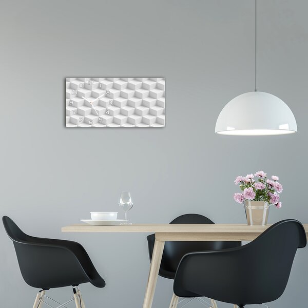 Skleněné hodiny na stěnu tiché Abstrakce 3D pl_zsp_60x30_f_89398208