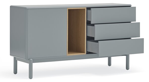 KOMODA CORVO ŠEDÁ 76 X 137 CM