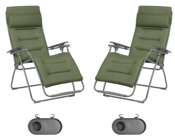 Zvýhodněná sada: 2x FUTURA BeComfort vel. standard zelená Olive + 2× držák nápojů ZDARMA