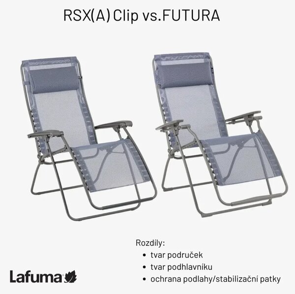 Relaxační křeslo Lafuma FUTURA BeComfort hnědá Moka – ZERO GRAVITY, nosnost 140 kg