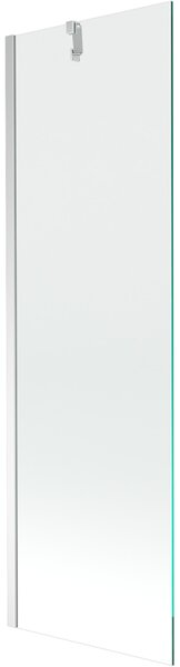 Mexen Next, vanová zástěna 1-křídlová 60 x 150 cm, fixní křídlo, 6 mm čiré sklo, chromový profil, 895-060-000-00-00-01
