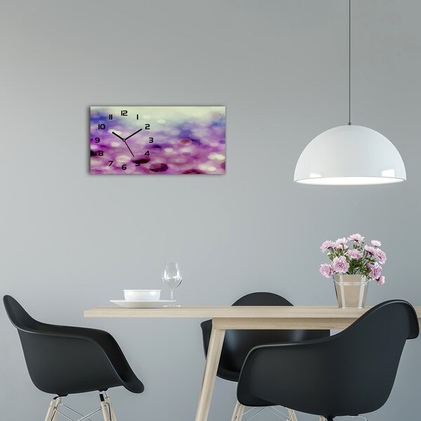 Skleněné hodiny na stěnu tiché Fialová kola pl_zsp_60x30_f_90317386