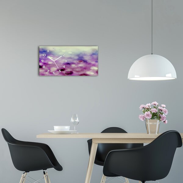 Skleněné hodiny na stěnu tiché Fialová kola pl_zsp_60x30_f_90317386