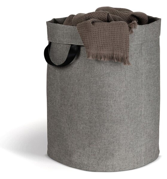 Šedý látkový koš na prádlo 69 l Soft Storage – Bigso
