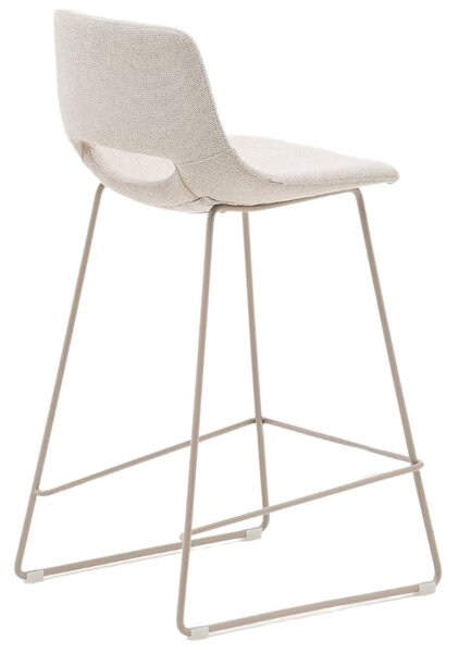 Béžová čalouněná barová židle Kave Home Zahara 65 cm