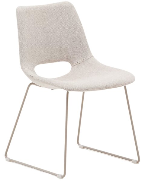 Béžová čalouněná jídelní židle Kave Home Zahara