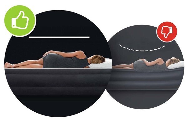 Nafukovací matrace INTEX 64143 203x152 cm tmavě modrá