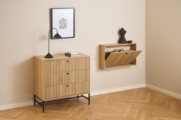Actona Nástěnný botník Albany 71 cm dub přírodní