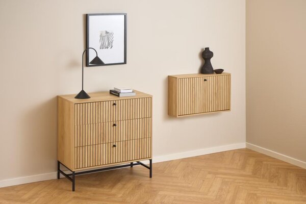 Actona Nástěnný botník Albany 71 cm dub přírodní