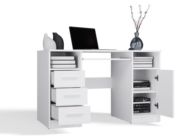 TP Living Psací stůl DELTA 120 cm bílý