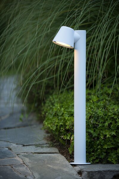Lucide 14881/70/31 LED venkovní sloupkové svítidlo Dingo 1x5W | GU10 | 320lm | 3000K | IP44 - bílá