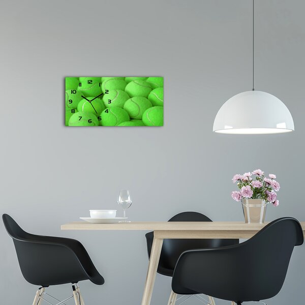 Skleněné hodiny na stěnu Tenisové míčky pl_zsp_60x30_f_94972793