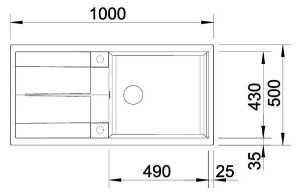 BLANCO METRA XL 6 S, BLA-515142