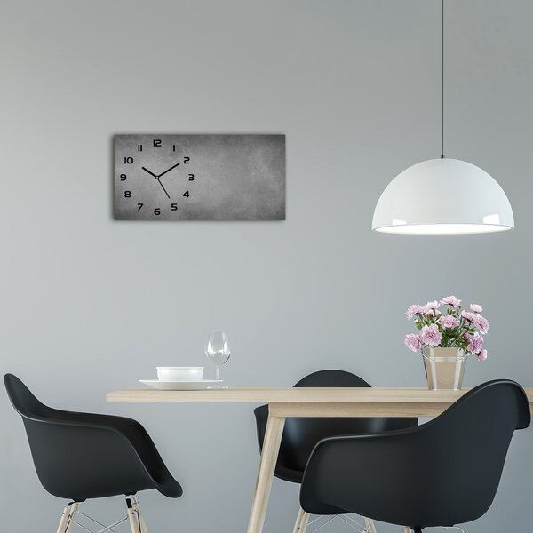 Skleněné hodiny na stěnu tiché Betonové pozadí pl_zsp_60x30_f_97738179