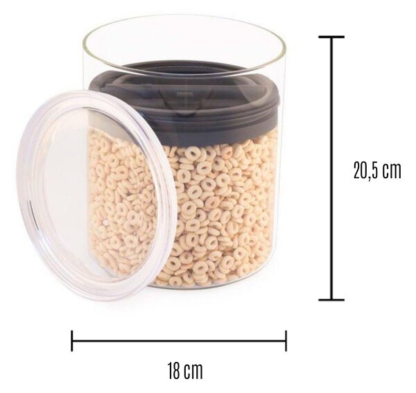 Planetary design dóza na uchování Airscape glass 1250 g