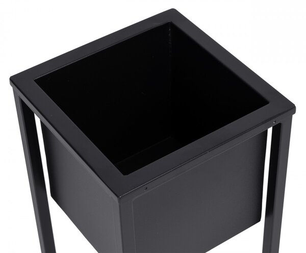 TZB Květináč na stojanu CONCOVE 40 cm černý