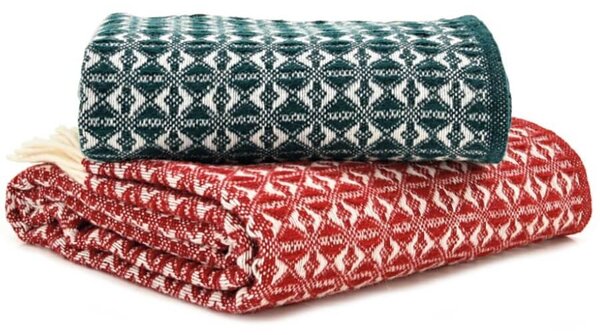 Vlněná deka Cobweave Emerald 200 x 150 cm Tweedmill
