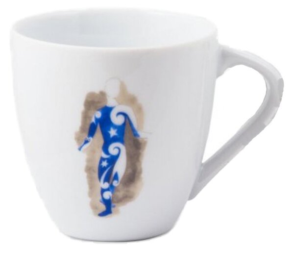 Karlovarský porcelán Šálek Picasso "modrý" na doppio bez podšálku 160 ml