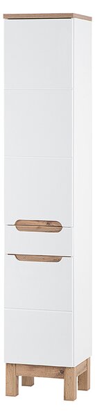 Koupelnová sestava BALI WHITE 60cm s vysokou skříňkou, zrcadlem a umyvadlem