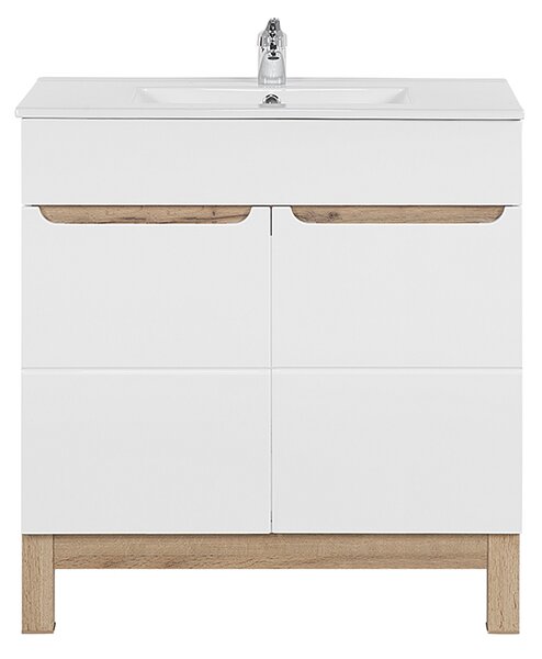 Koupelnová skříňka BALI WHITE 80cm s umyvadlem