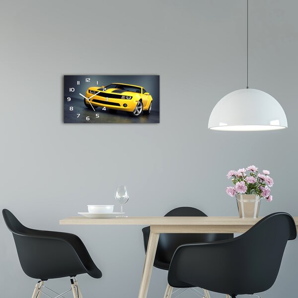 Skleněné hodiny na stěnu Sportovní auto pl_zsp_60x30_f_99342888