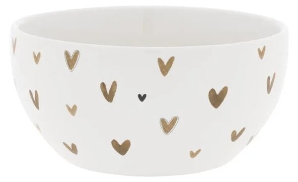 Keramická miska Hearts in Brown 300 ml
