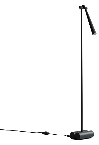 Stojací Lampa 101 COPENHAGEN, stmívatelné, Černá, Obývací pokoj, Hliník, Design