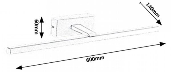 Rabalux 1449 LED nástěnné svítidlo Albina 12W | 795lm | 4000K | IP23
