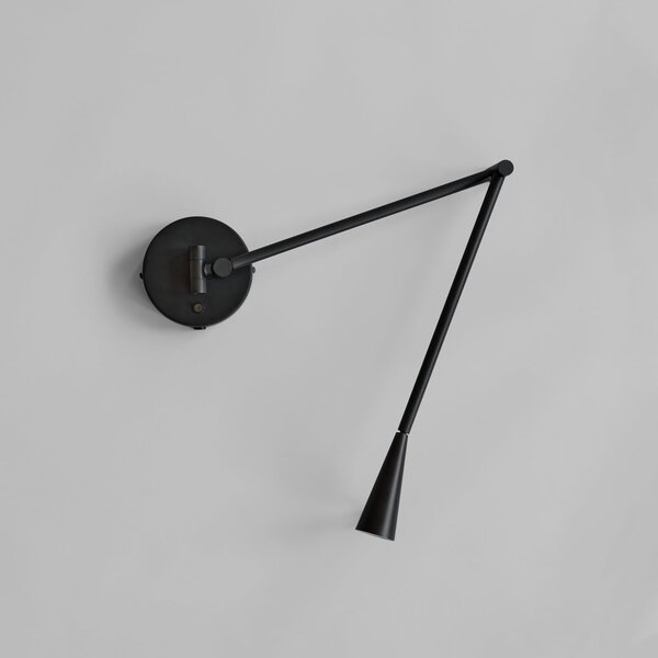 Nástěnná Svítidla 101 COPENHAGEN, stmívatelné, Černá, Obývací pokoj, Hliník, Design