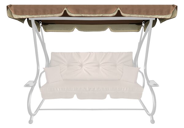 Aga Střecha na zahradní houpačku GRANDLUX Light Brown 212x117cm