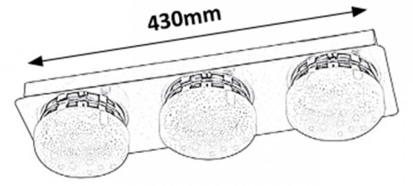 Rabalux 5663 LED přisazené stropní svítidlo Hilary 10W | 1200lm | 4000K