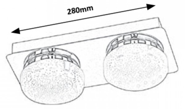 Rabalux 5662 LED přisazené stropní svítidlo Hilary 10W | 800lm | 4000K